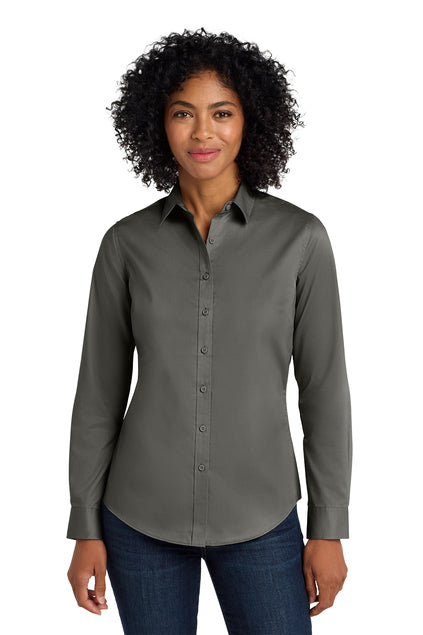 Port Authority® Women's SuperPro™ Twill Shirt - PenCol