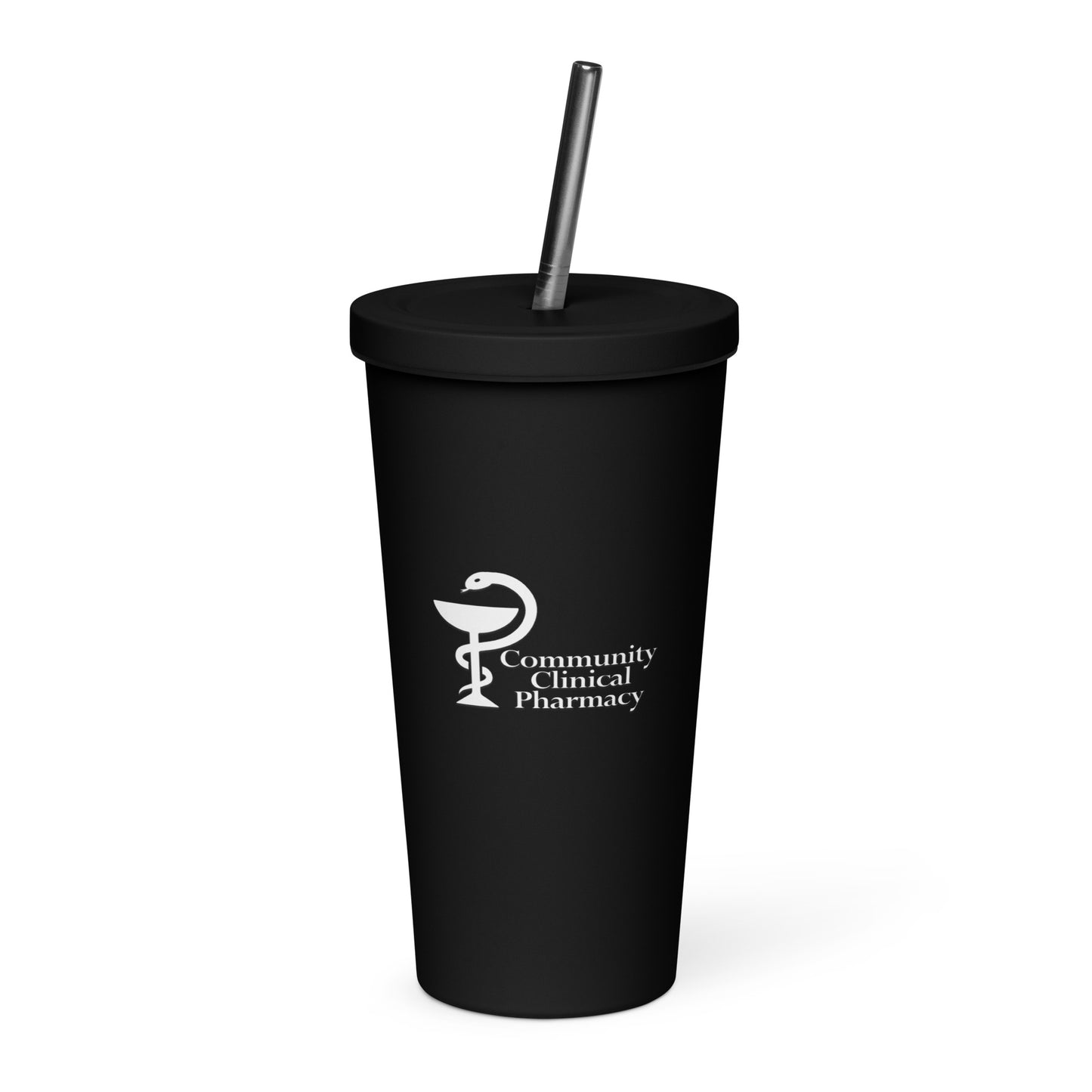 Insulated Tumbler With Straw - Community Clinical Pharmacy