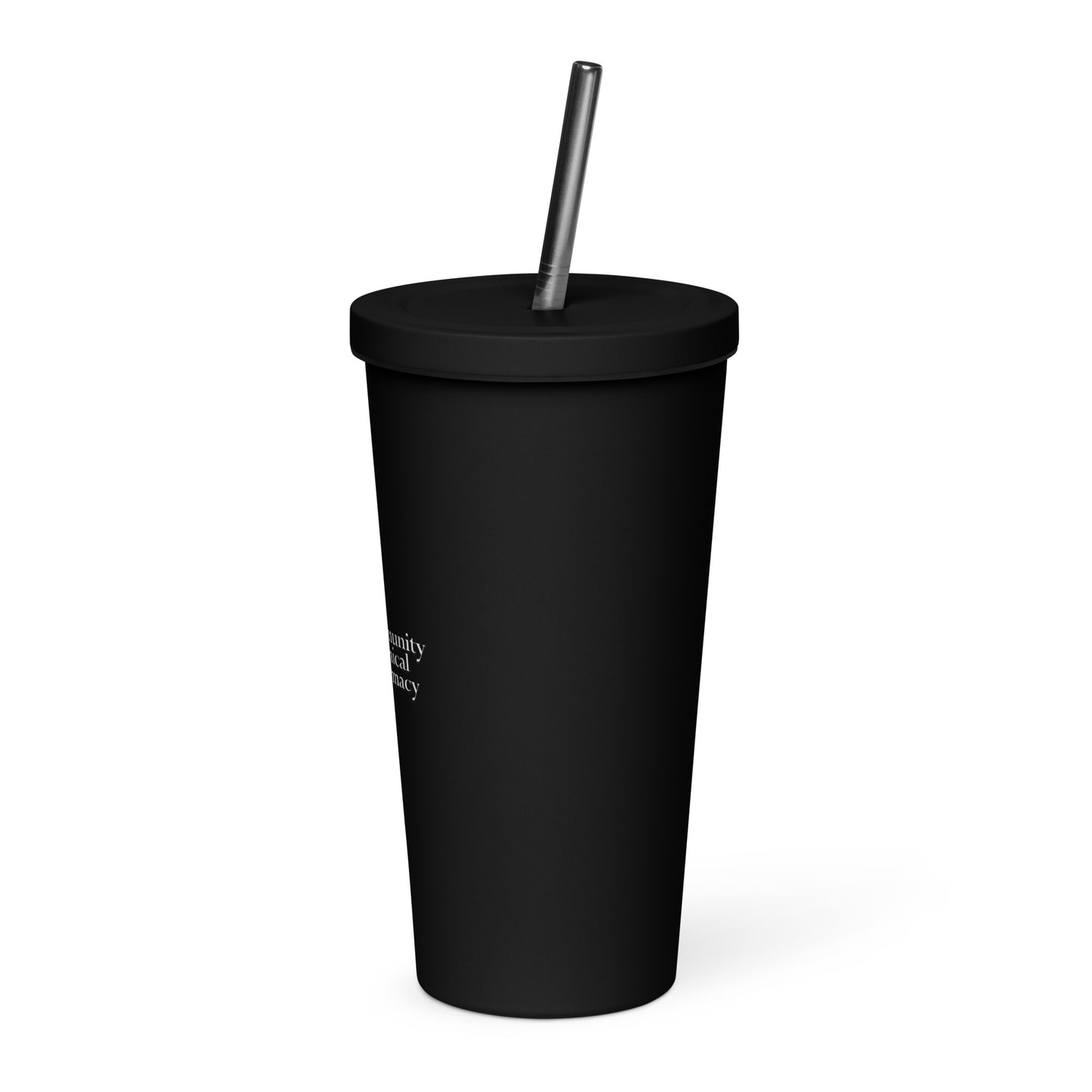 Insulated Tumbler With Straw - Community Clinical Pharmacy
