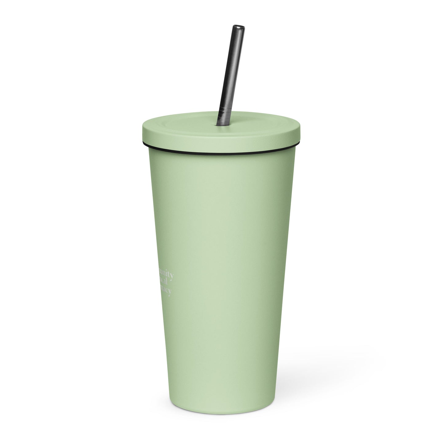 Insulated Tumbler With Straw - Community Clinical Pharmacy