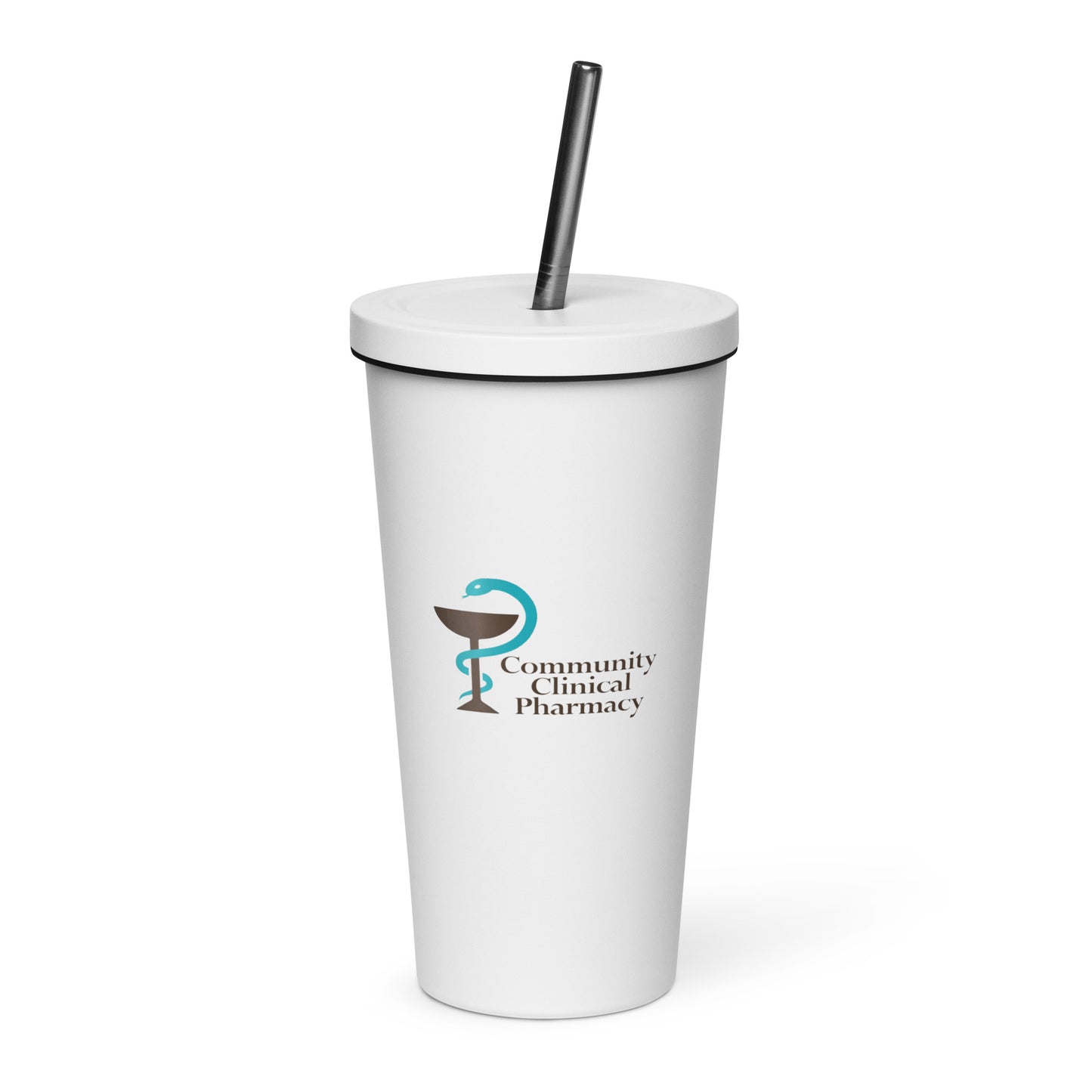 Insulated Tumbler With Straw - Community Clinical Pharmacy