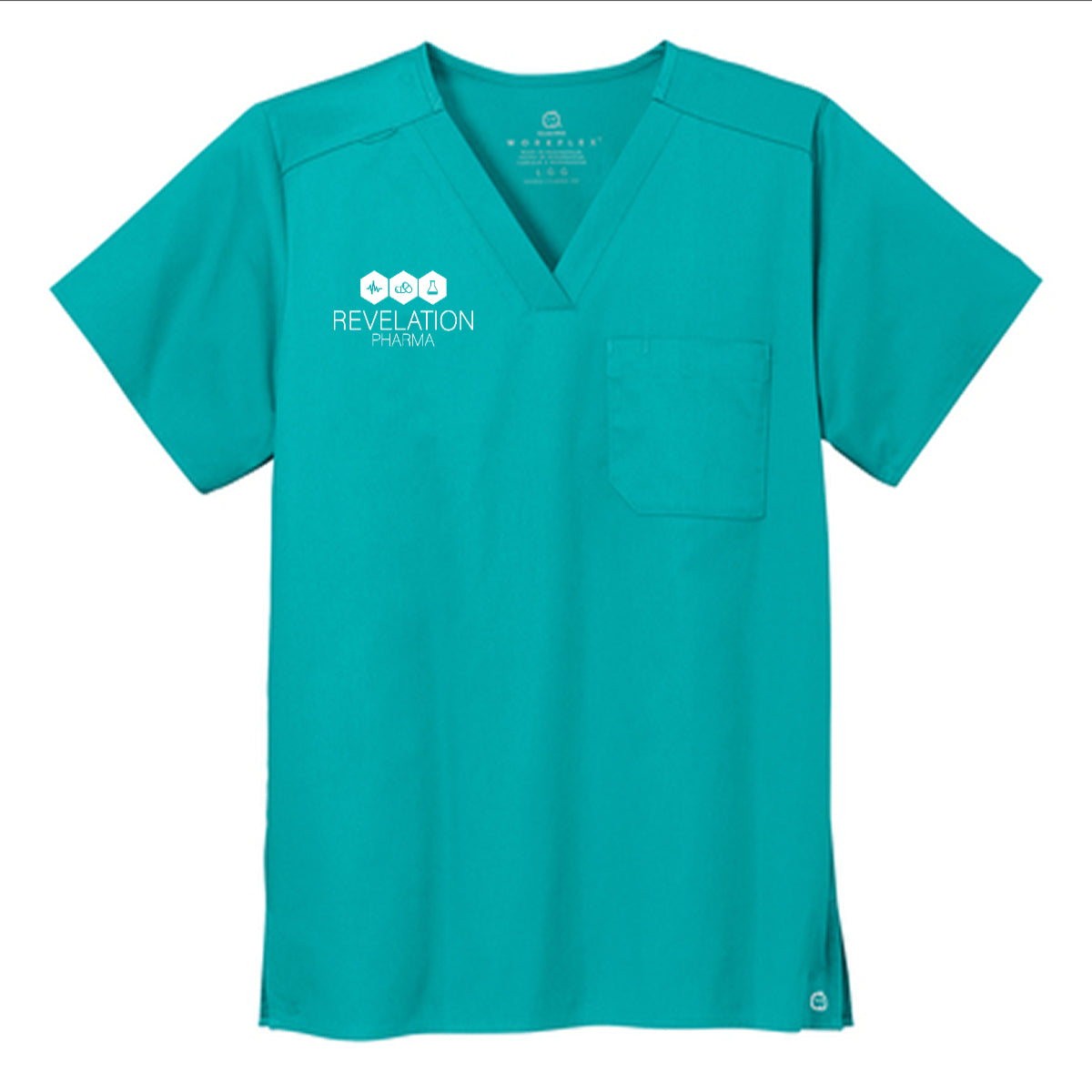 Wink® Unisex WorkFlex Chest Pocket V-Neck Top (Revelation Pharma)
