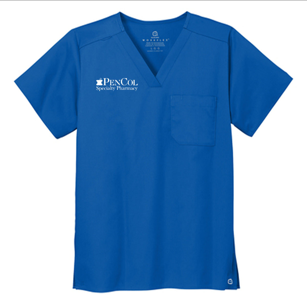 Wink® Unisex WorkFlex Chest Pocket V-Neck Top - PenCol