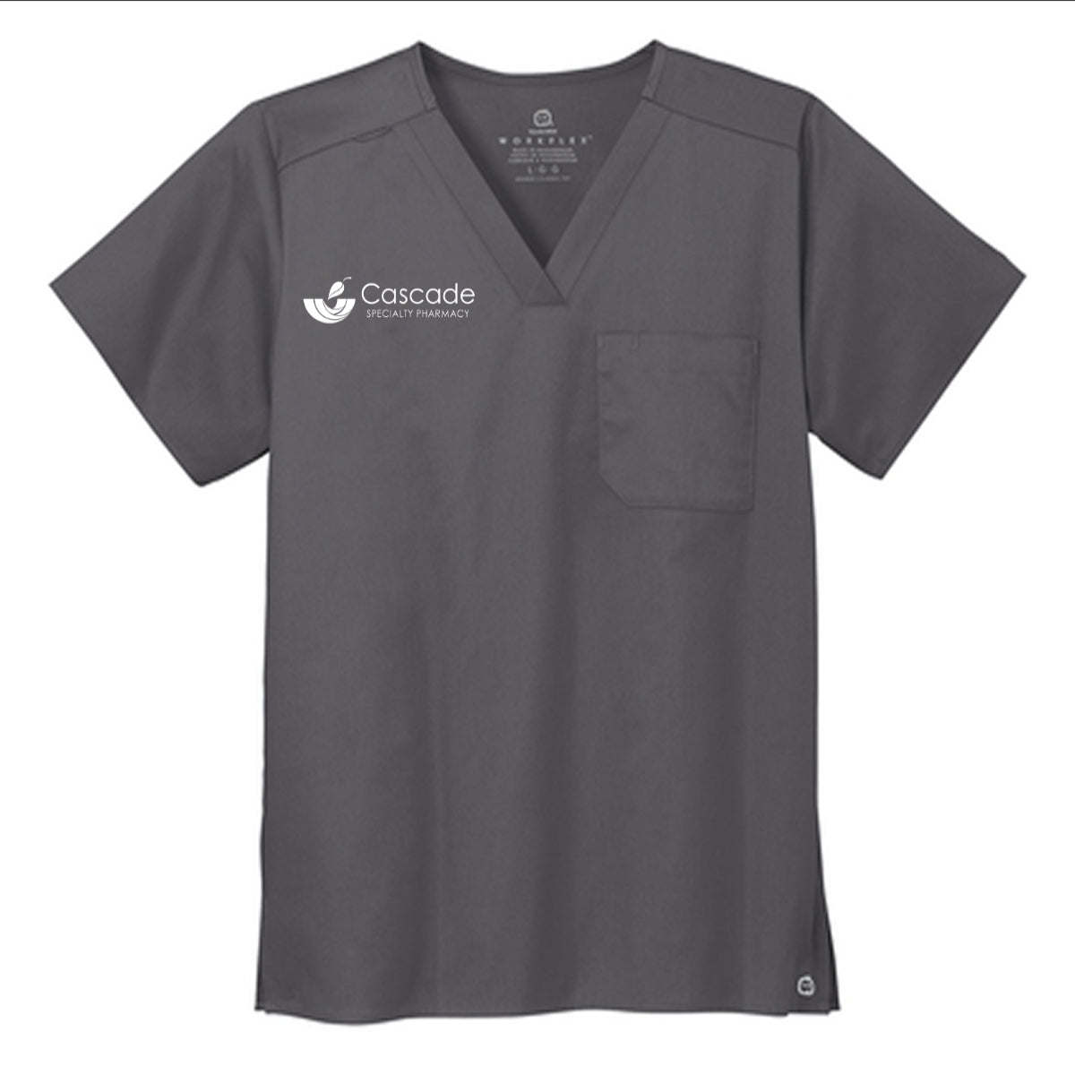 Wink® Unisex WorkFlex Chest Pocket V-Neck Top - Cascade