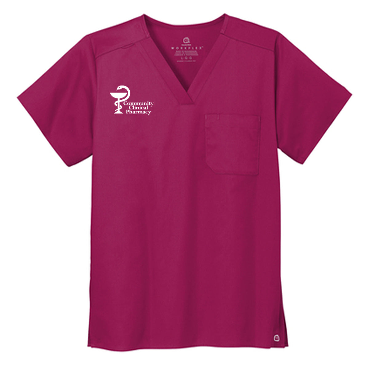 Wink® Unisex WorkFlex Chest Pocket V-Neck Top - Community Clinical Pharmacy