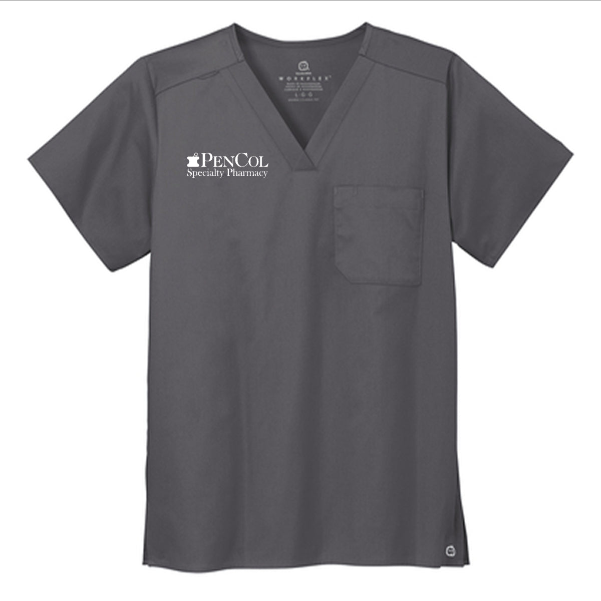 Wink® Unisex WorkFlex Chest Pocket V-Neck Top - PenCol
