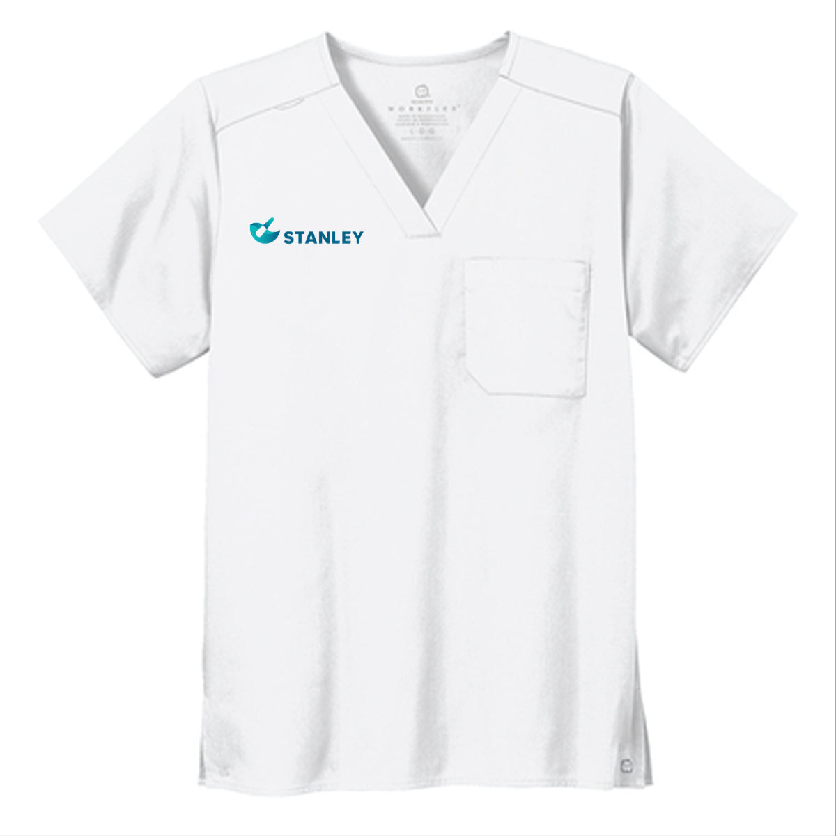Wink® Unisex WorkFlex Chest Pocket V-Neck Top - Stanley
