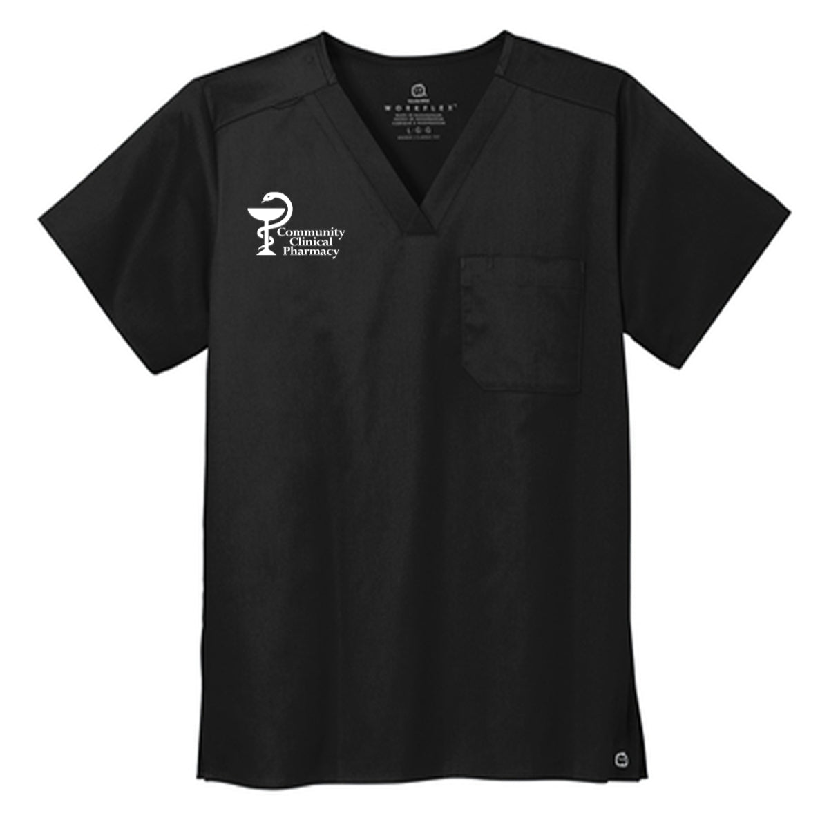 Wink® Unisex WorkFlex Chest Pocket V-Neck Top - Community Clinical Pharmacy