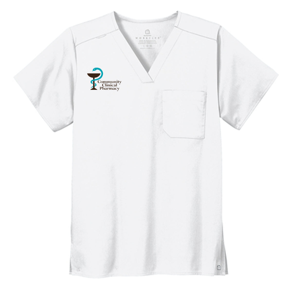 Wink® Unisex WorkFlex Chest Pocket V-Neck Top - Community Clinical Pharmacy