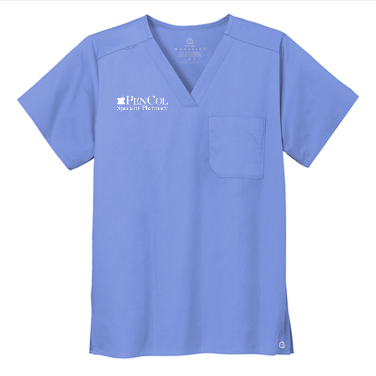 Wink® Unisex WorkFlex Chest Pocket V-Neck Top - PenCol