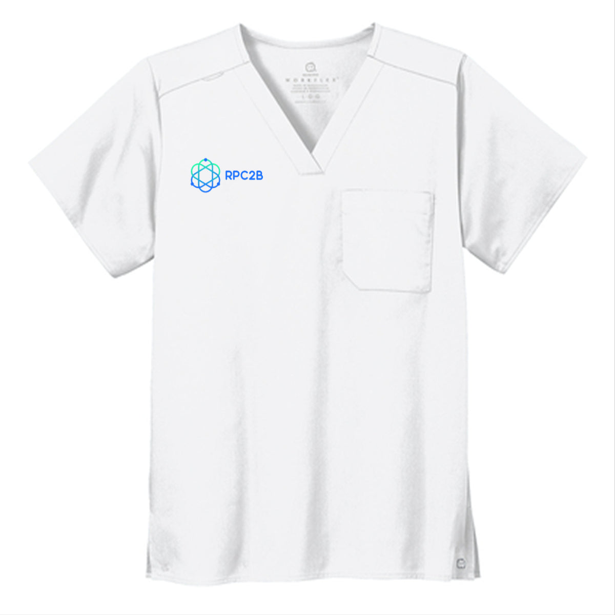 Wink® Unisex WorkFlex Chest Pocket V-Neck Top - RPC2B