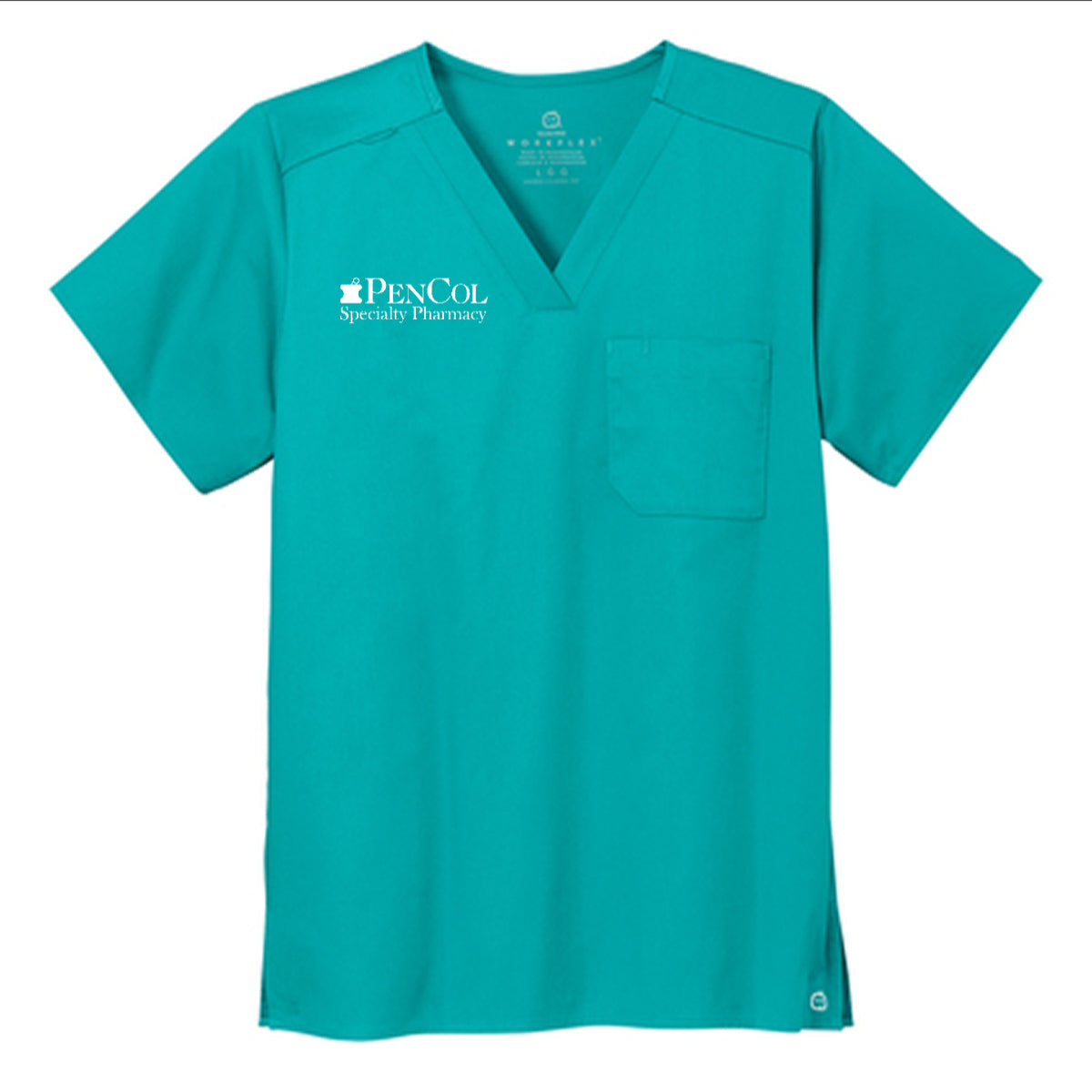 Wink® Unisex WorkFlex Chest Pocket V-Neck Top - PenCol