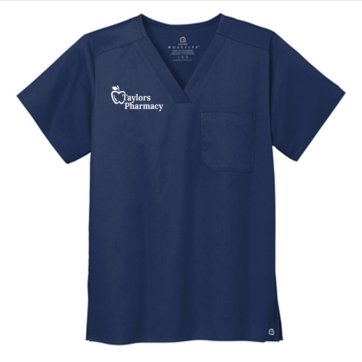 Wink® Unisex WorkFlex Chest Pocket V-Neck Top - Taylors Pharmacy