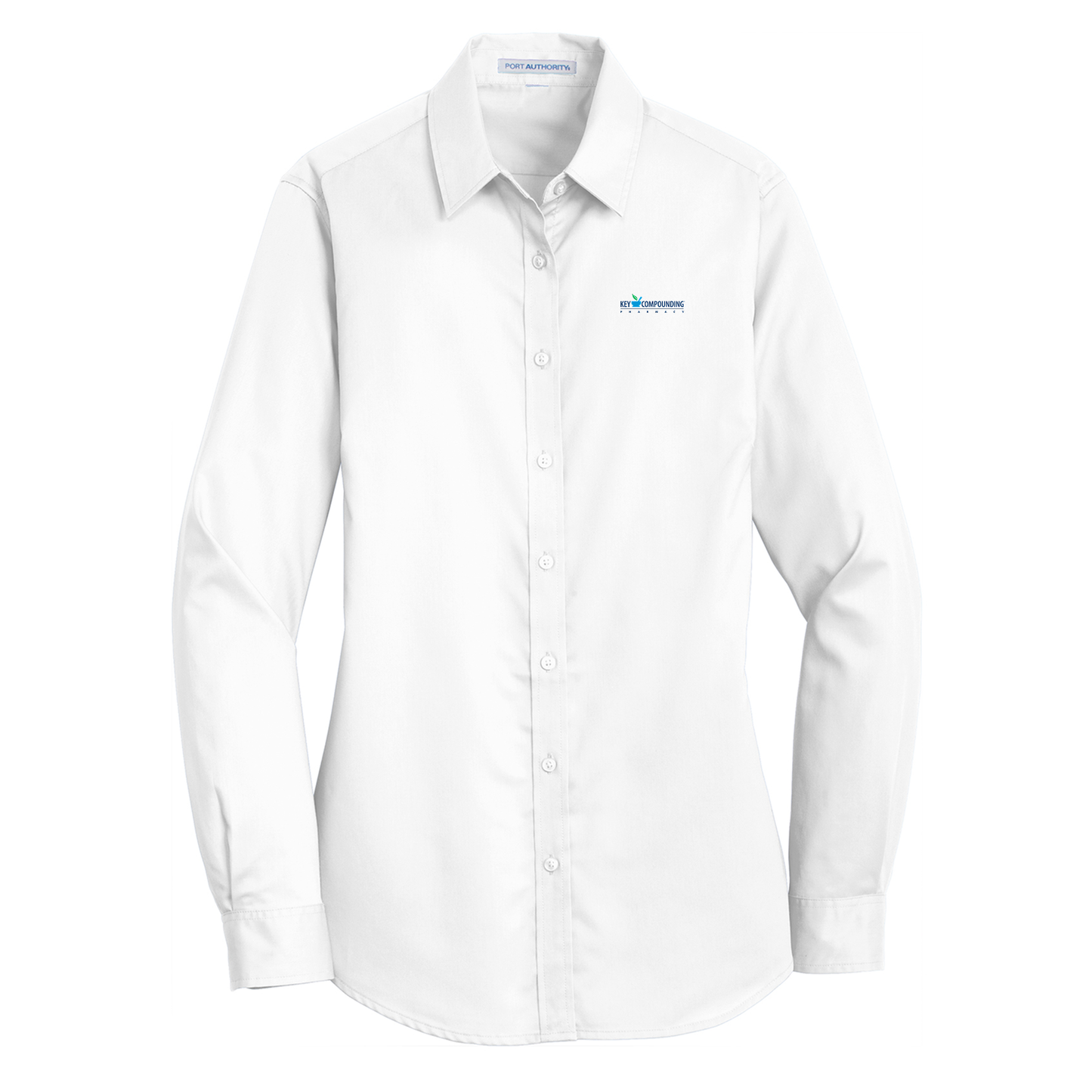 Port Authority® Women's SuperPro™ Twill Shirt - Key Compounding