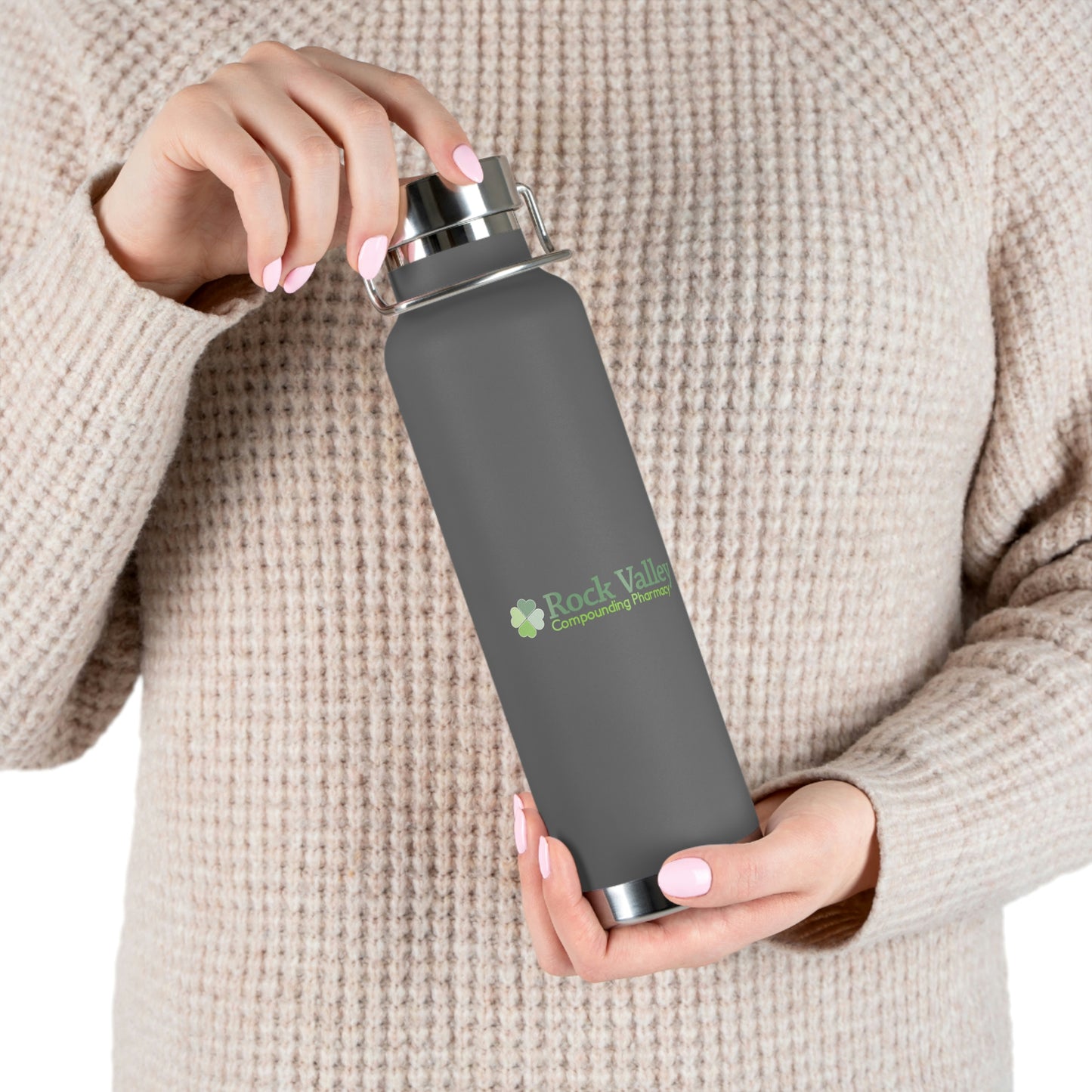 Copper Vacuum Insulated Bottle, 22oz - Rock Valley