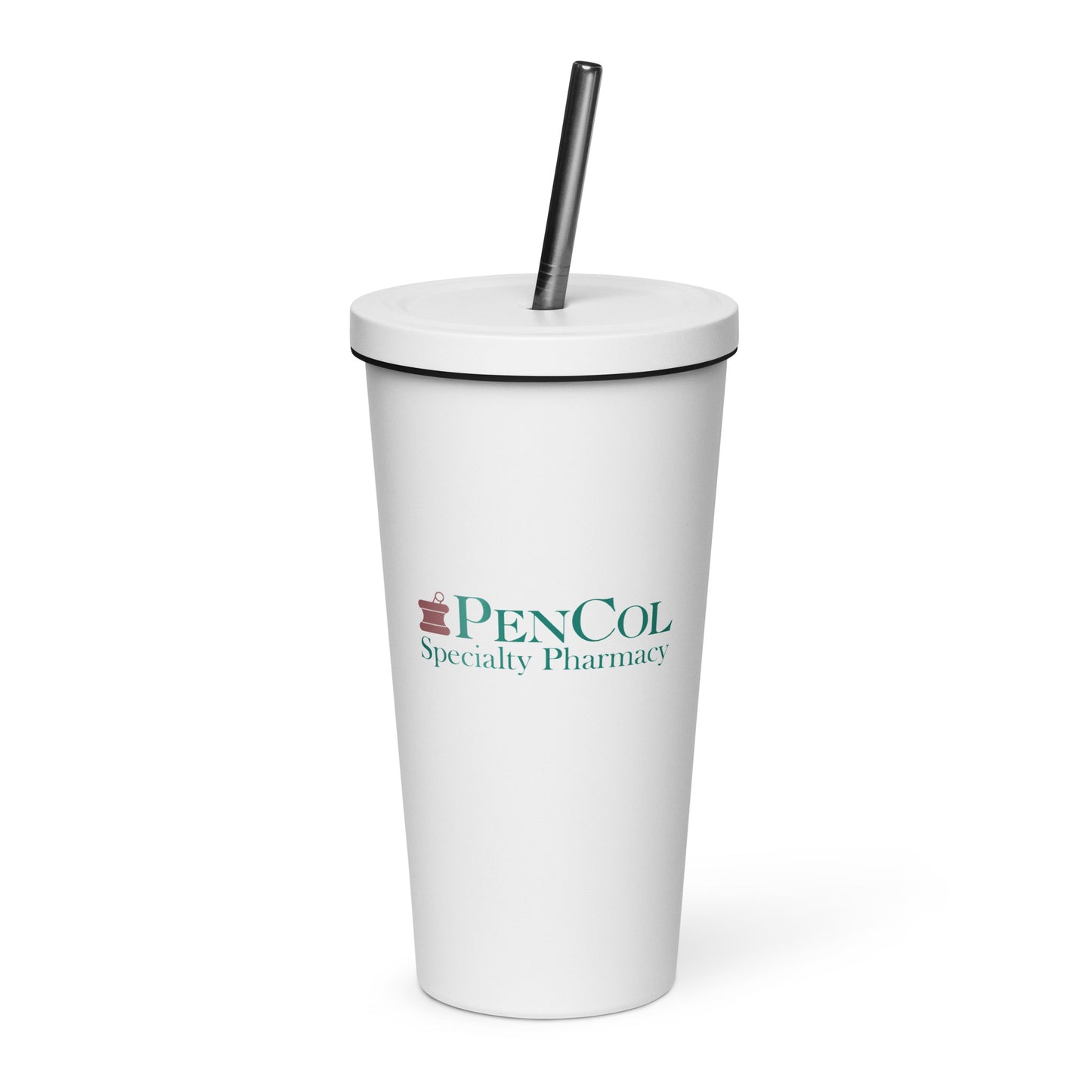 Insulated Tumbler With Straw - PenCol Pharmacy