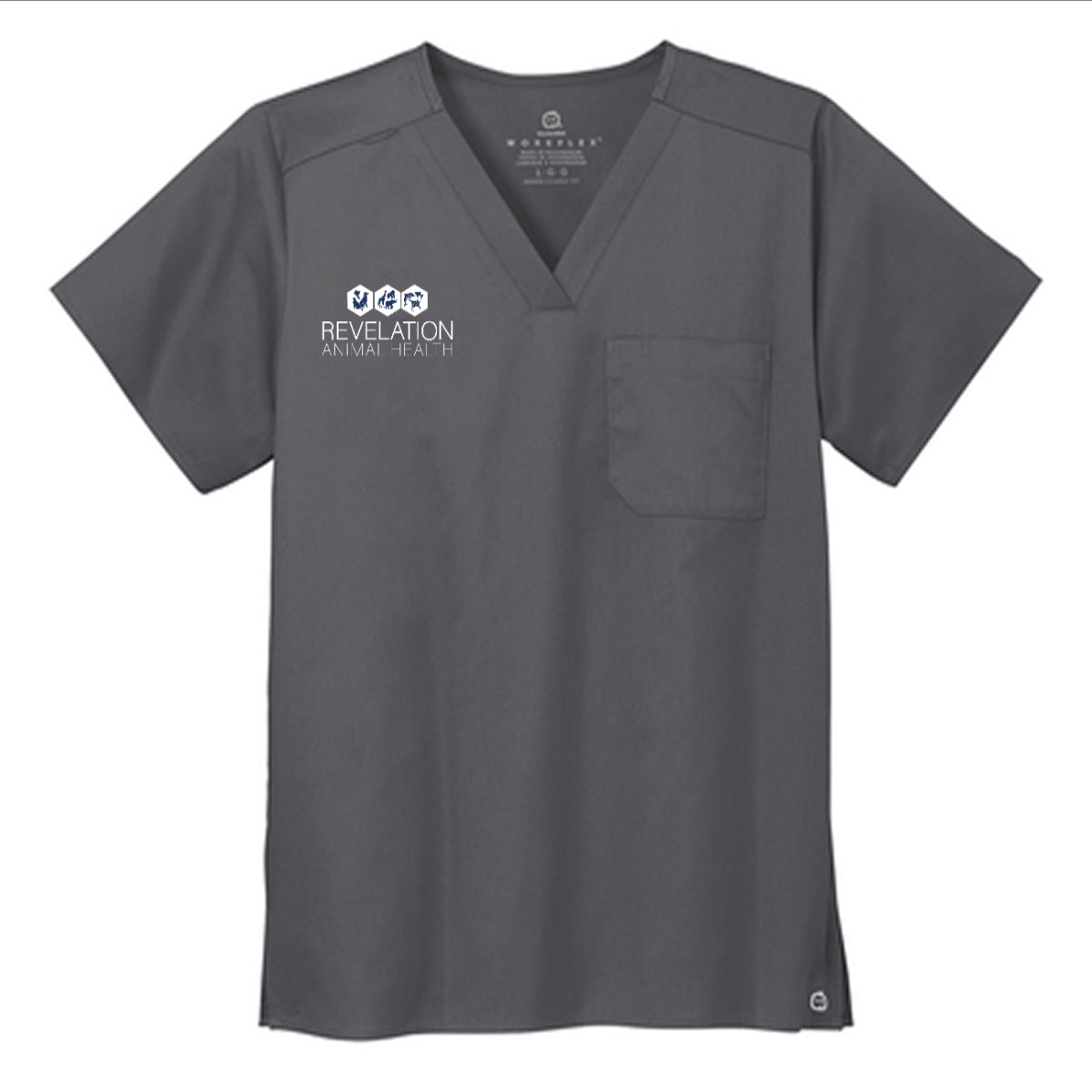 Wink® Unisex WorkFlex Chest Pocket V-Neck Top - Revelation Animal Health