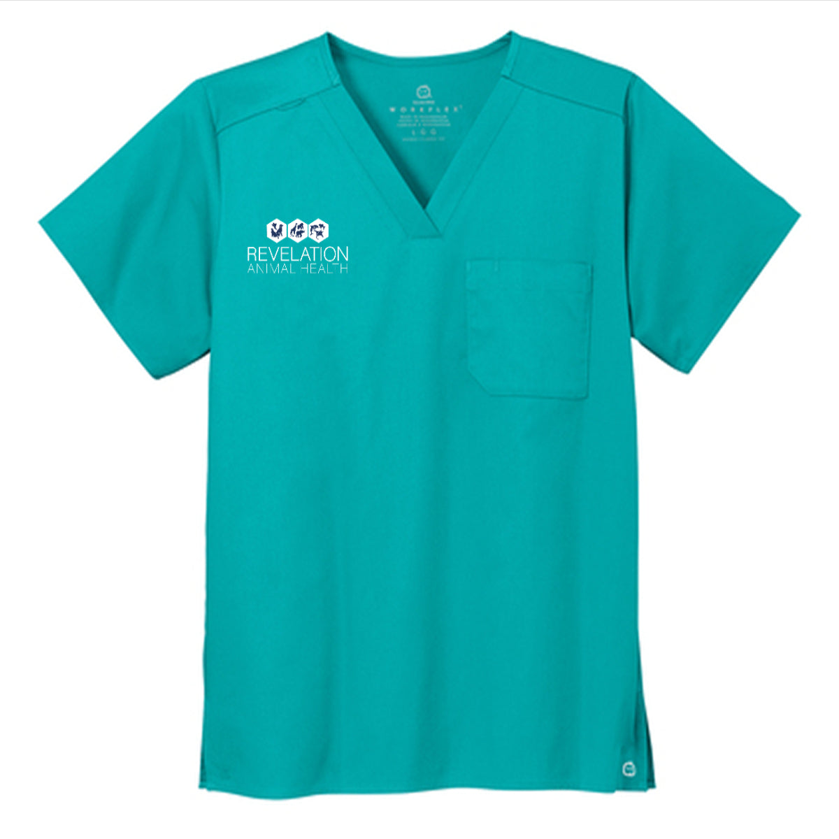 Wink® Unisex WorkFlex Chest Pocket V-Neck Top - Revelation Animal Health