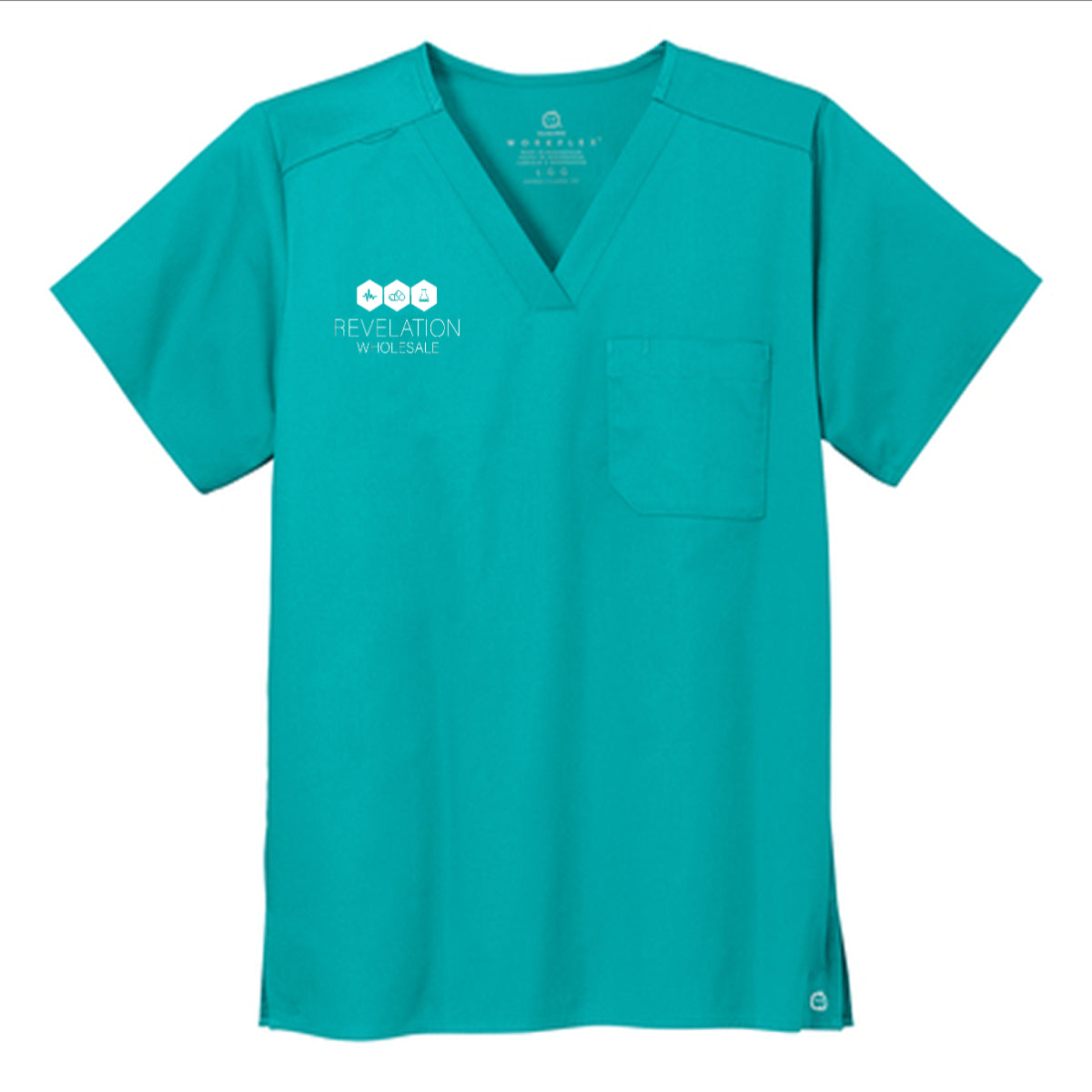 Wink® Unisex WorkFlex Chest Pocket V-Neck Top - Wholesale
