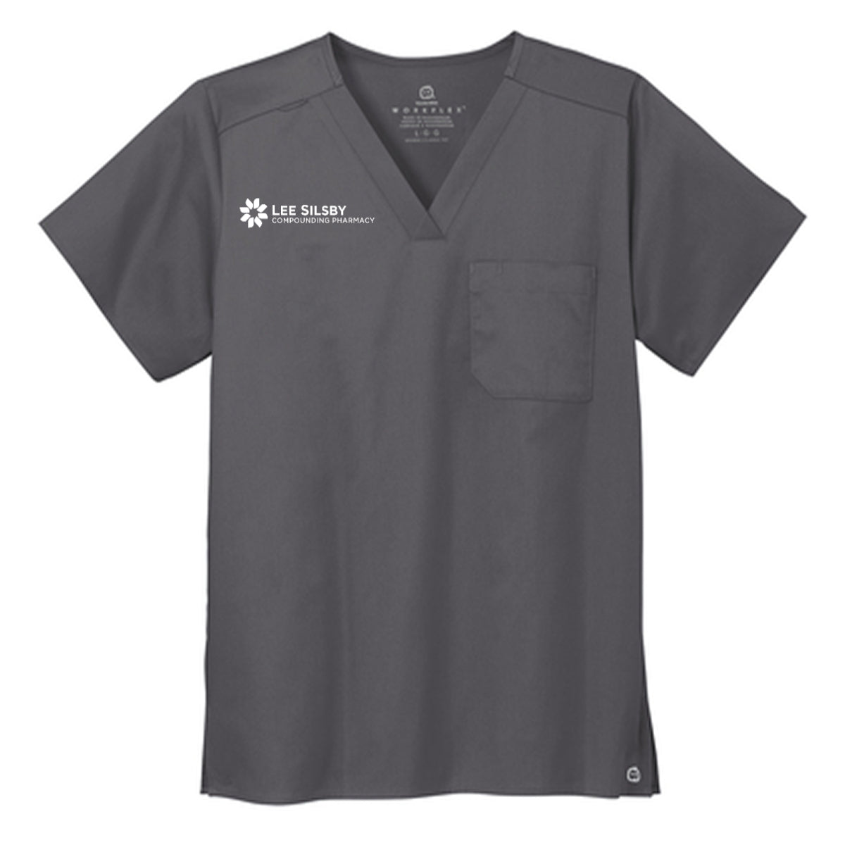 Wink® Unisex WorkFlex Chest Pocket V-Neck Top - Lee Silsby