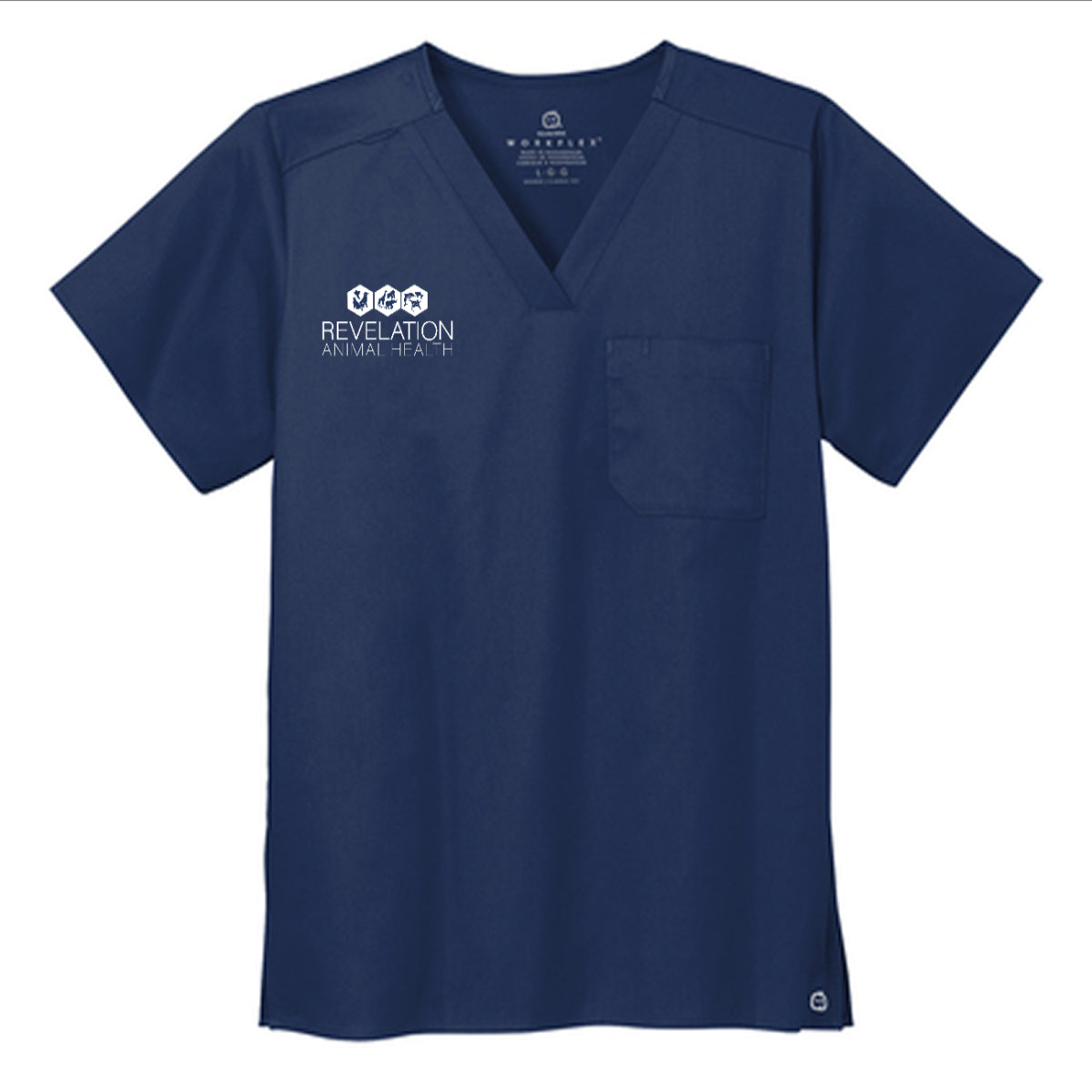 Wink® Unisex WorkFlex Chest Pocket V-Neck Top - Revelation Animal Health