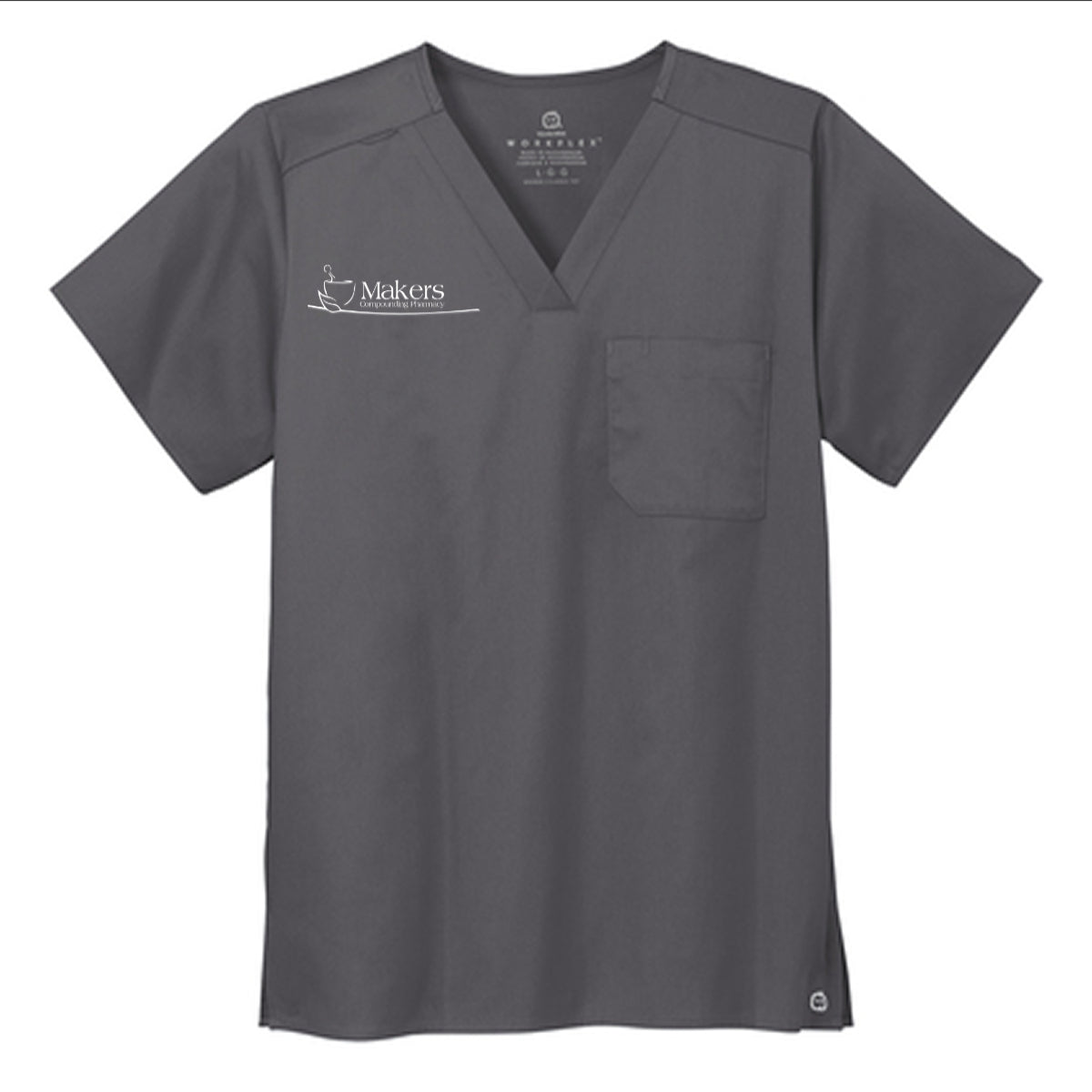 Wink® Unisex WorkFlex Chest Pocket V-Neck Top - Makers