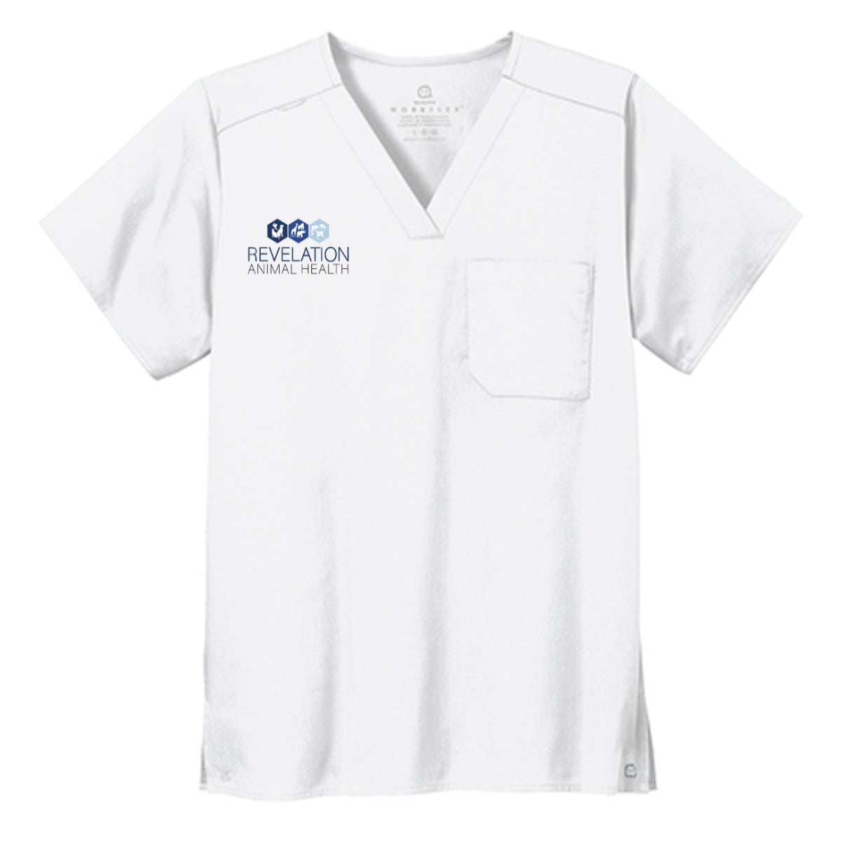 Wink® Unisex WorkFlex Chest Pocket V-Neck Top - Revelation Animal Health