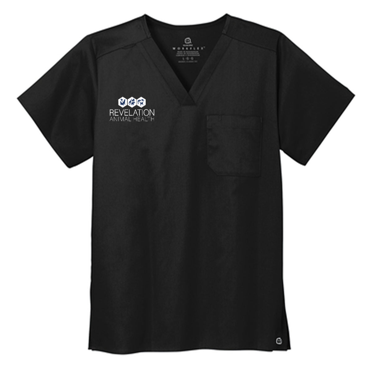 Wink® Unisex WorkFlex Chest Pocket V-Neck Top - Revelation Animal Health