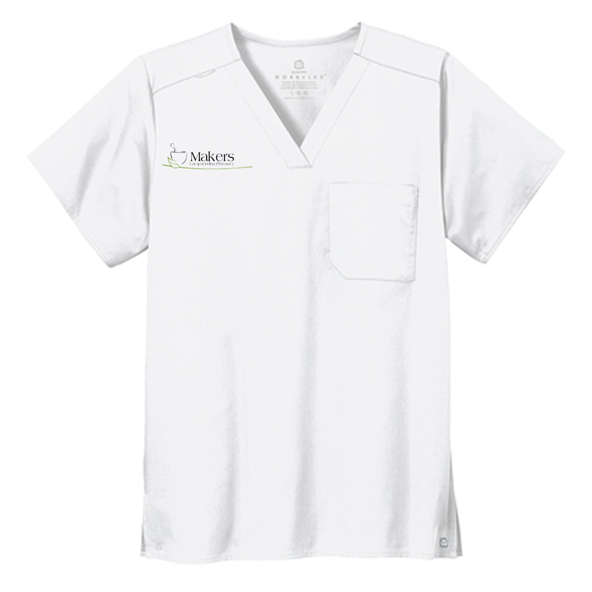 Wink® Unisex WorkFlex Chest Pocket V-Neck Top - Makers