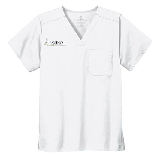 Wink® Unisex WorkFlex Chest Pocket V-Neck Top - Makers