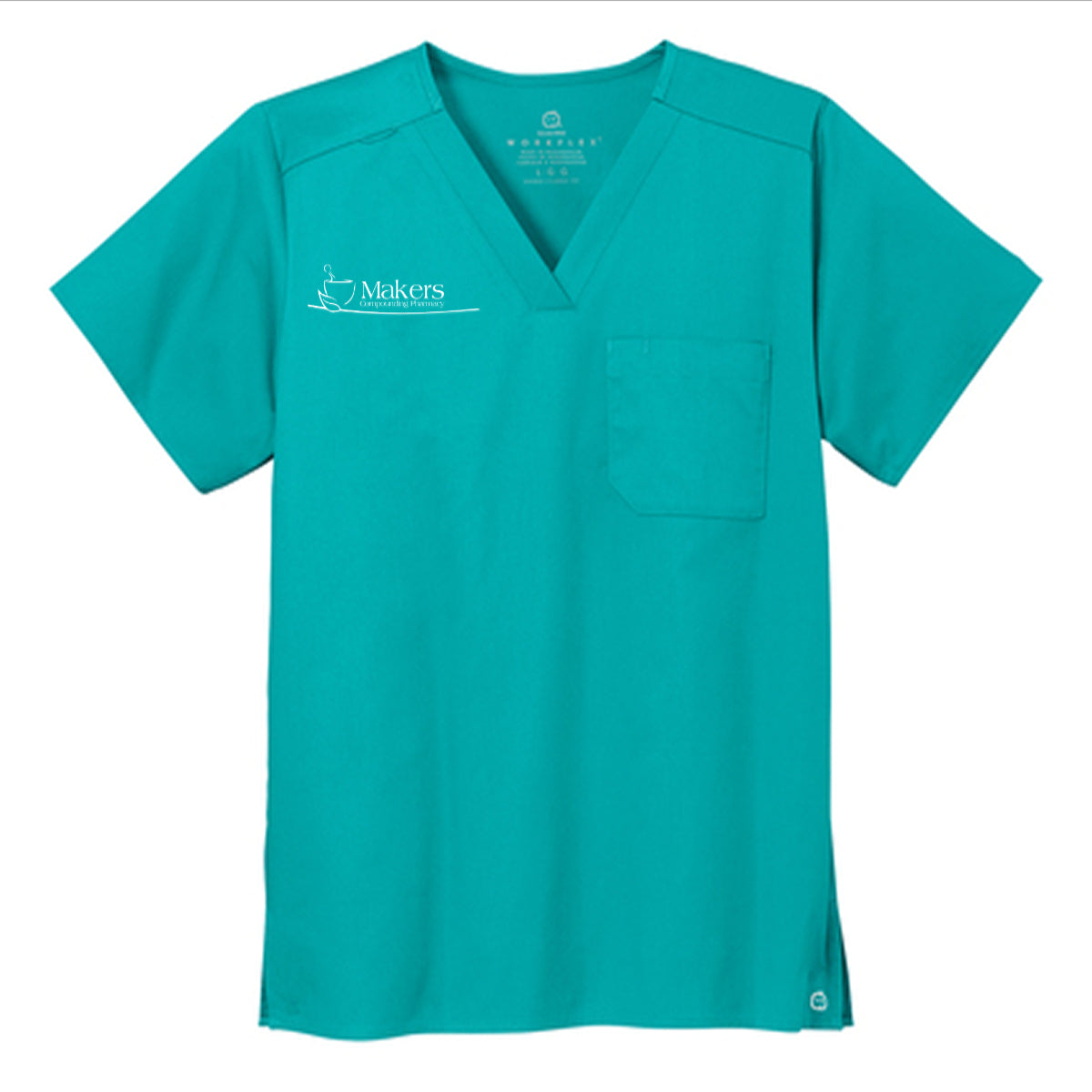 Wink® Unisex WorkFlex Chest Pocket V-Neck Top - Makers