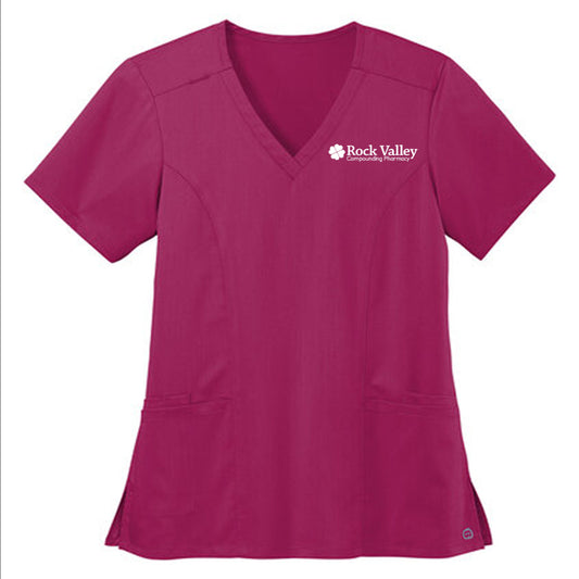 Wink® Women’s Premiere Flex™ V-Neck Top - Rock Valley