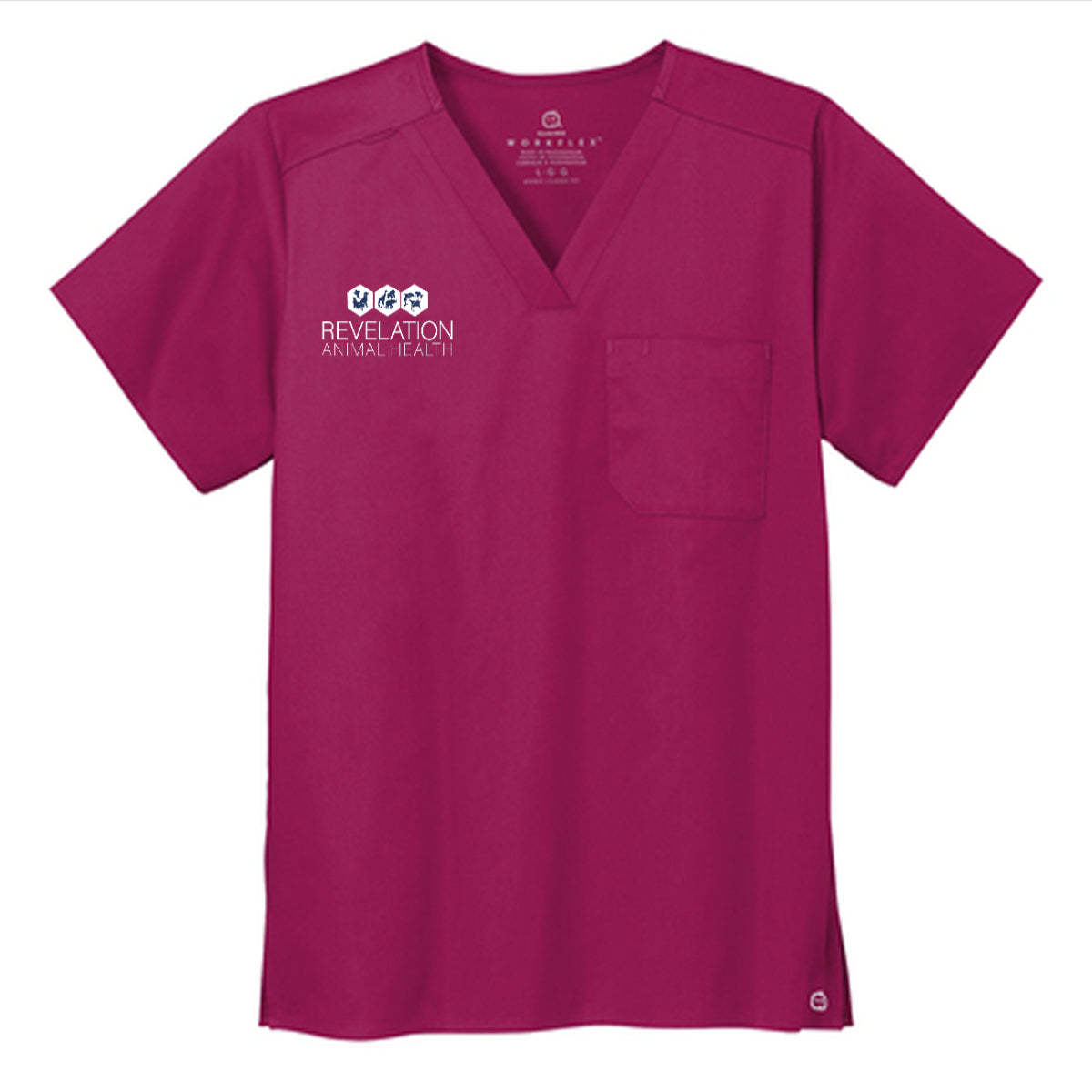 Wink® Unisex WorkFlex Chest Pocket V-Neck Top - Revelation Animal Health