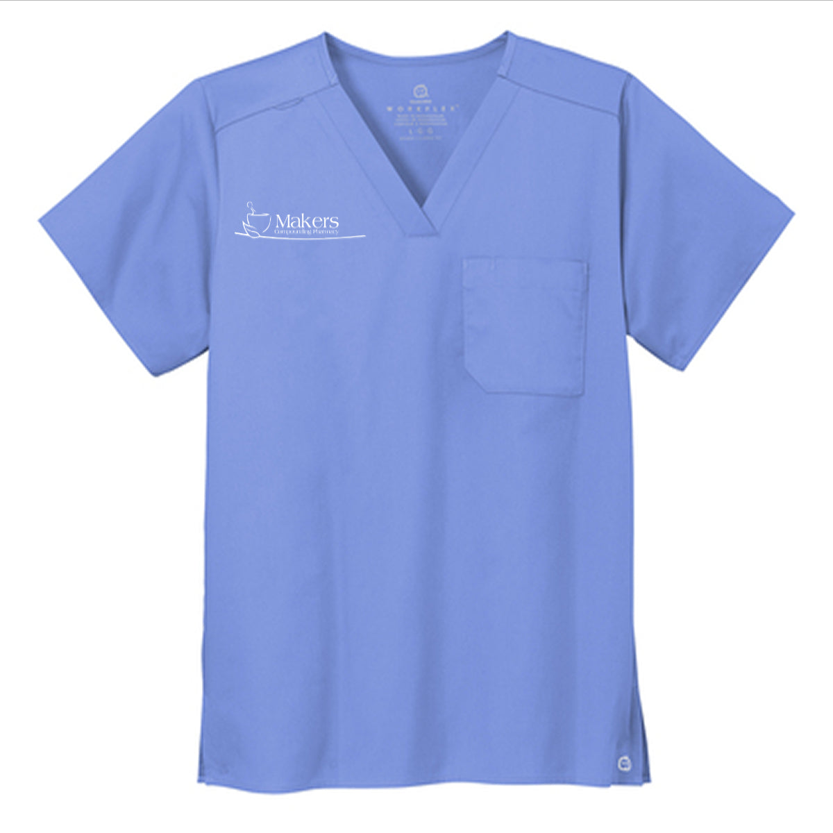 Wink® Unisex WorkFlex Chest Pocket V-Neck Top - Makers