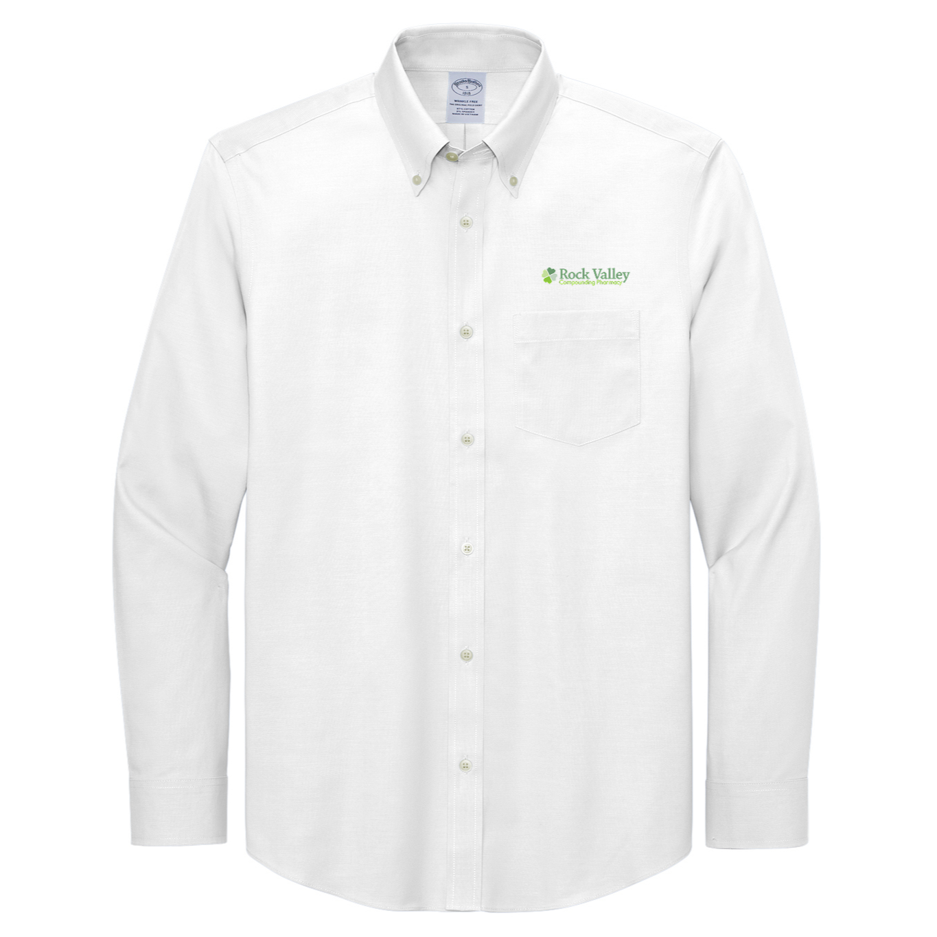 Brooks Brothers® Wrinkle-Free Stretch Pinpoint Shirt - Rock Valley