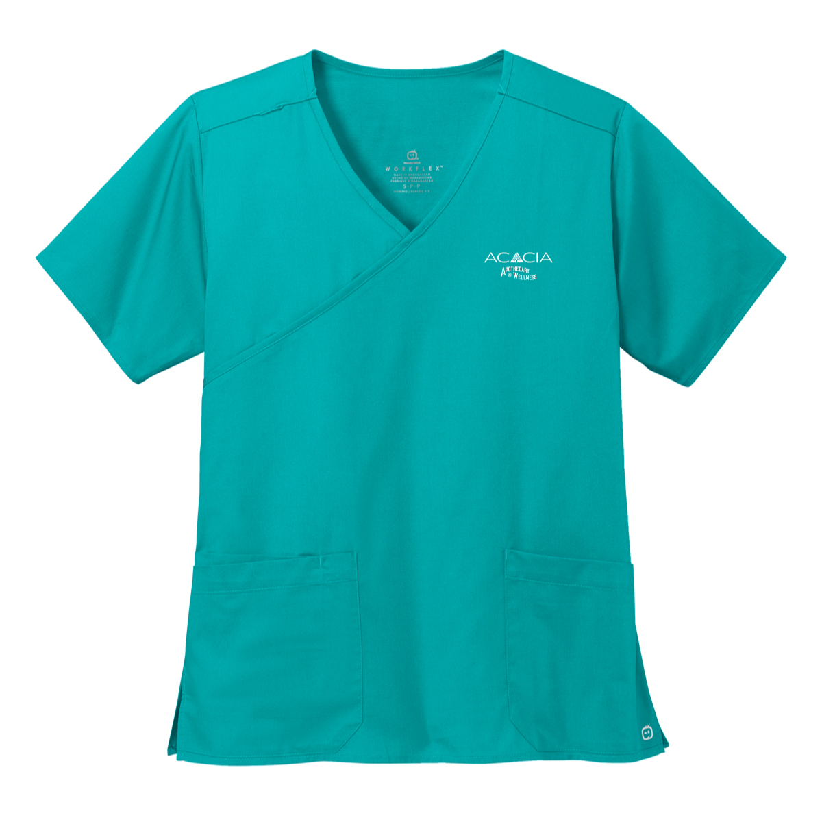 Wink® Women’s WorkFlex™ Mock Wrap Top - Acacia