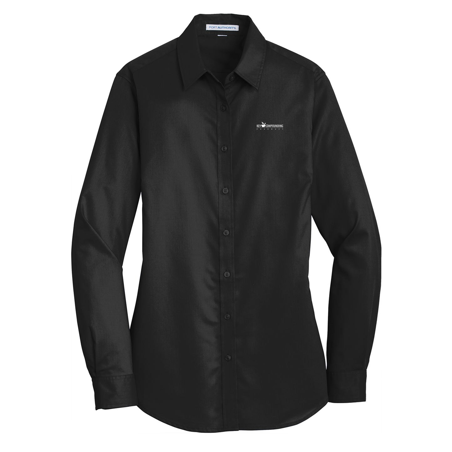 Port Authority® Women's SuperPro™ Twill Shirt - Key Compounding