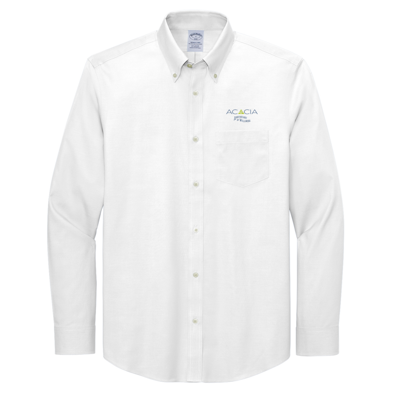 Brooks Brothers® Wrinkle-Free Stretch Pinpoint Shirt - Acacia