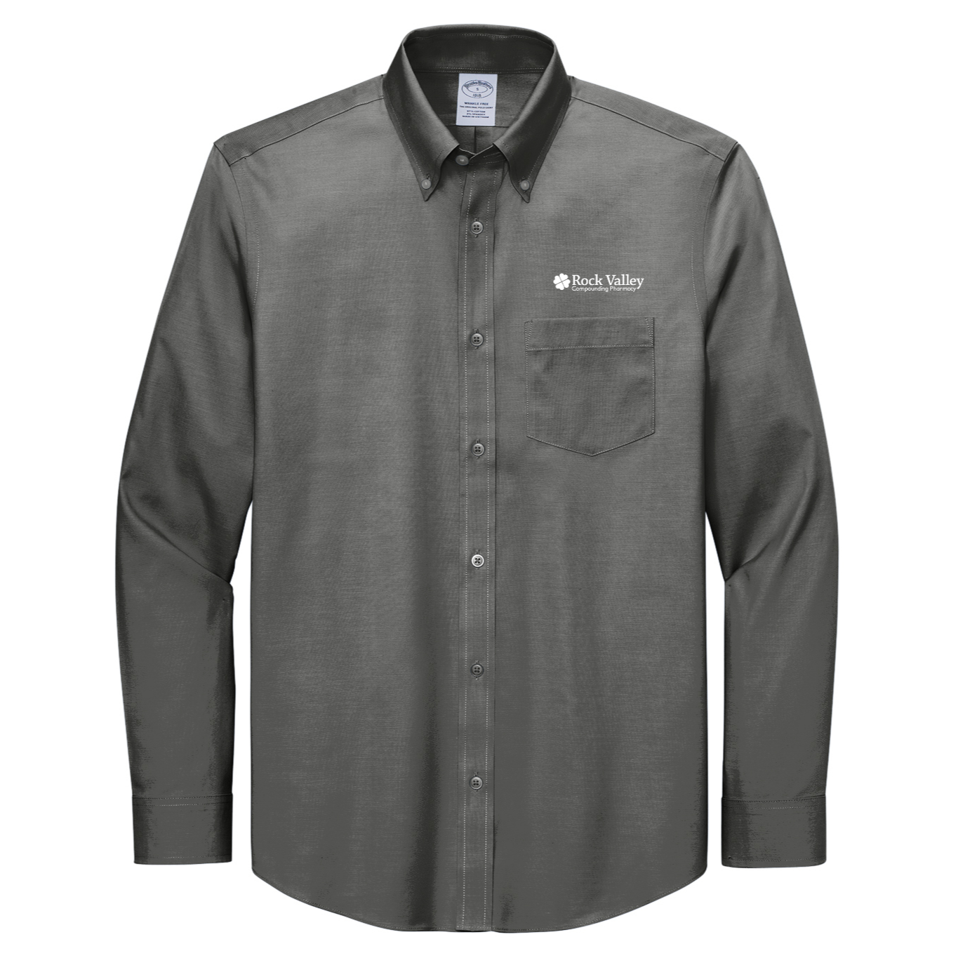Brooks Brothers® Wrinkle-Free Stretch Pinpoint Shirt - Rock Valley