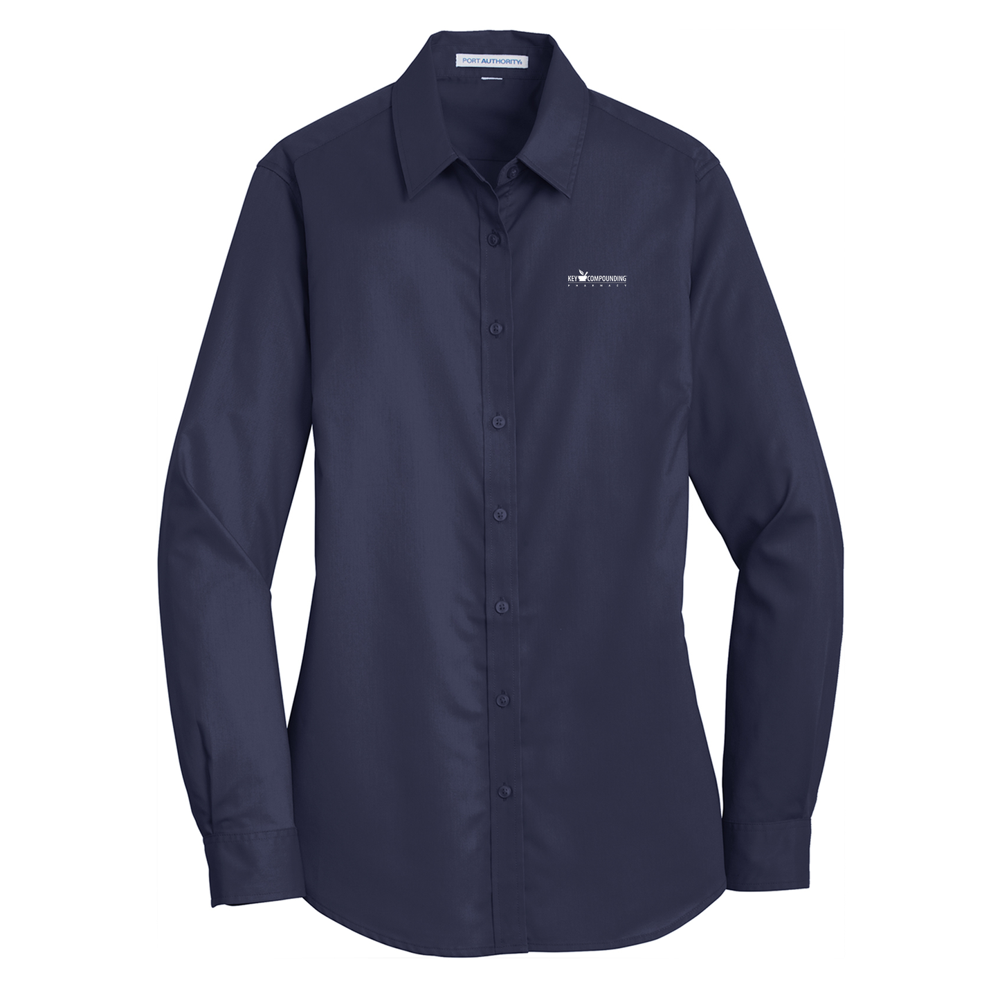 Port Authority® Women's SuperPro™ Twill Shirt - Key Compounding