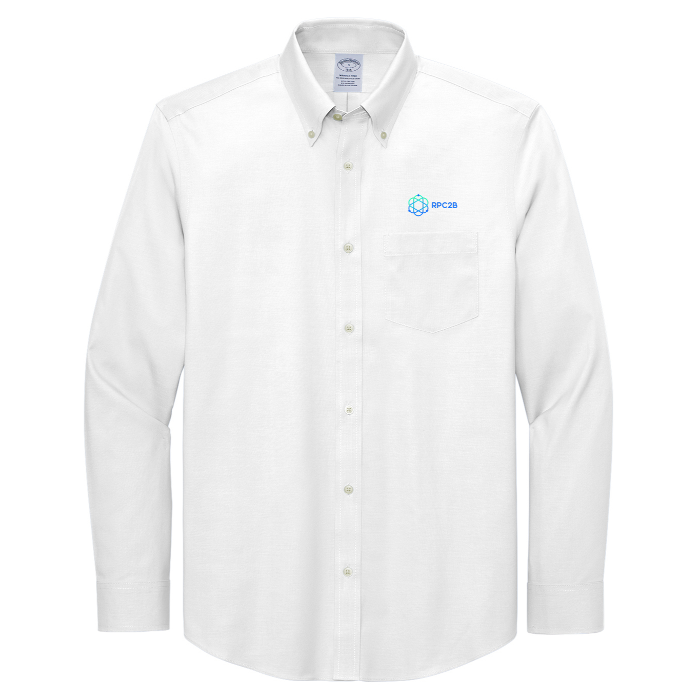 Brooks Brothers® Wrinkle-Free Stretch Pinpoint Shirt - RPC2B