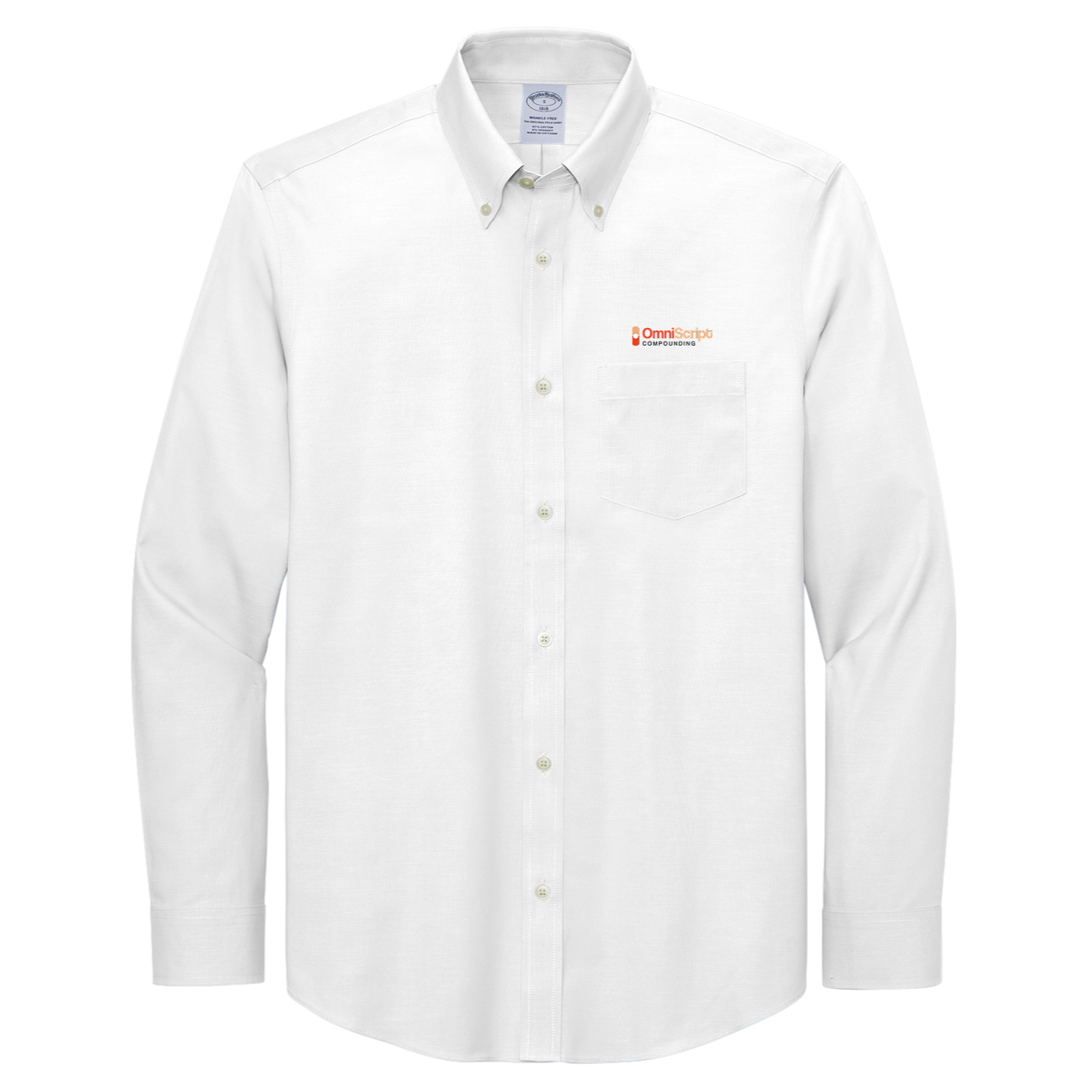 Brooks Brothers® Wrinkle-Free Stretch Pinpoint Shirt - OmniScript