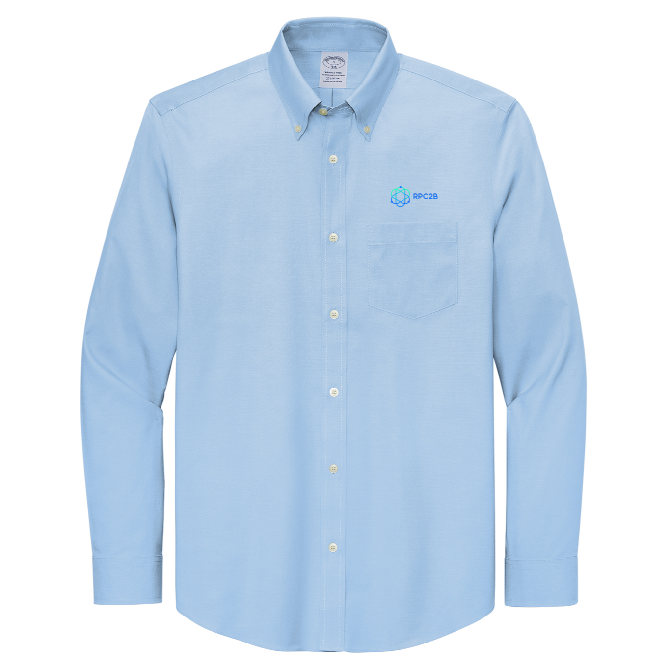 Brooks Brothers® Wrinkle-Free Stretch Pinpoint Shirt - RPC2B