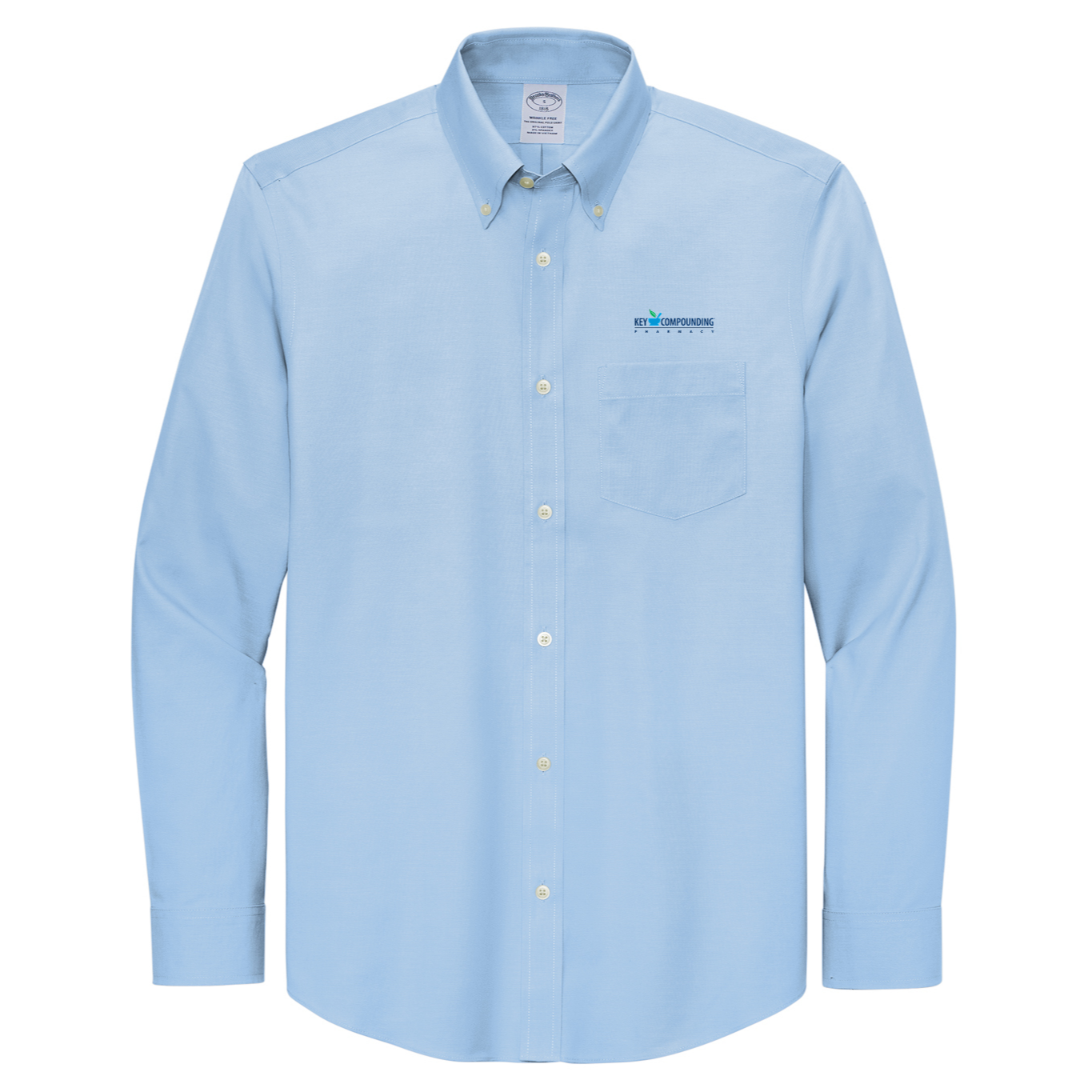 Brooks Brothers® Wrinkle-Free Stretch Pinpoint Shirt - Key Compounding