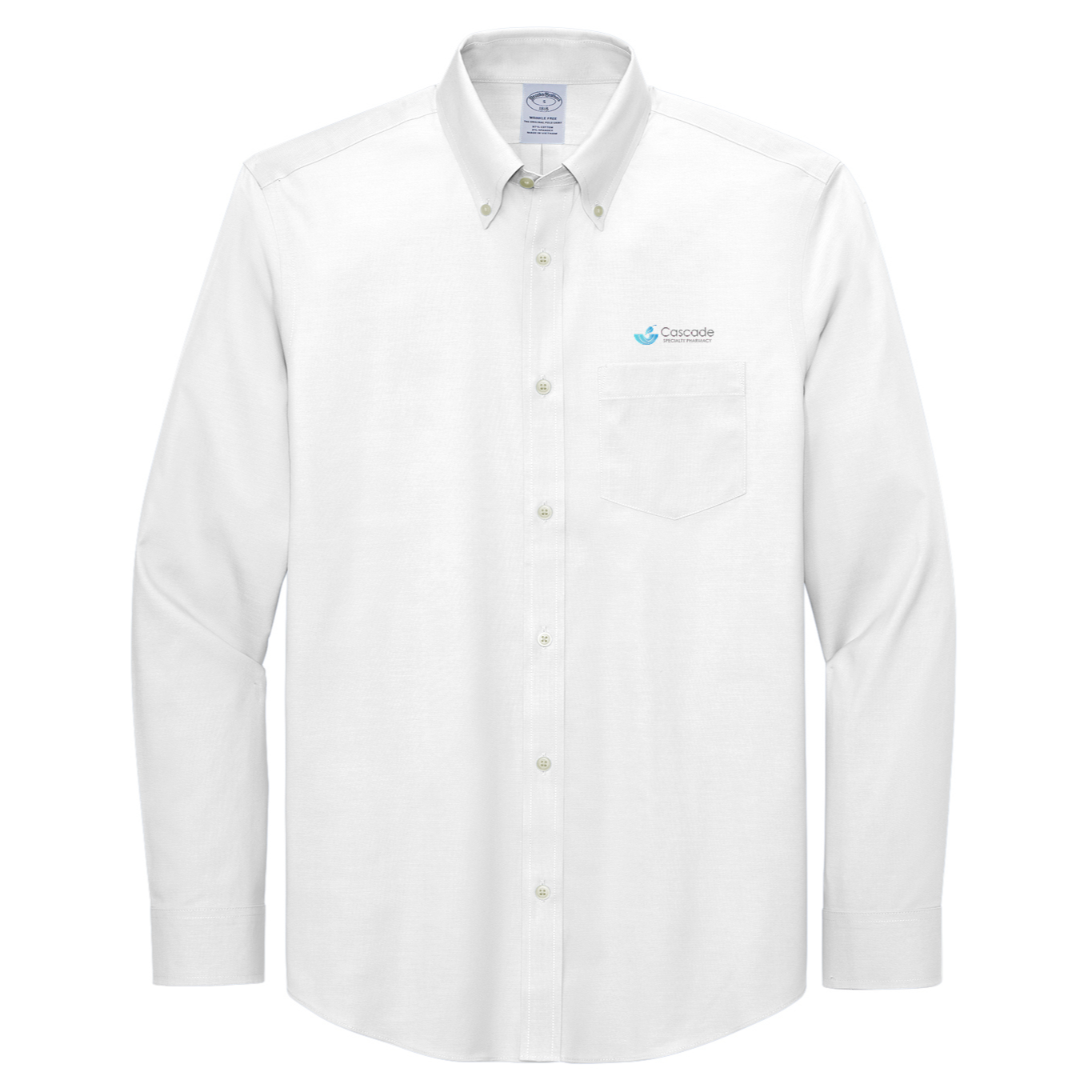 Brooks Brothers® Wrinkle-Free Stretch Pinpoint Shirt - Cascade