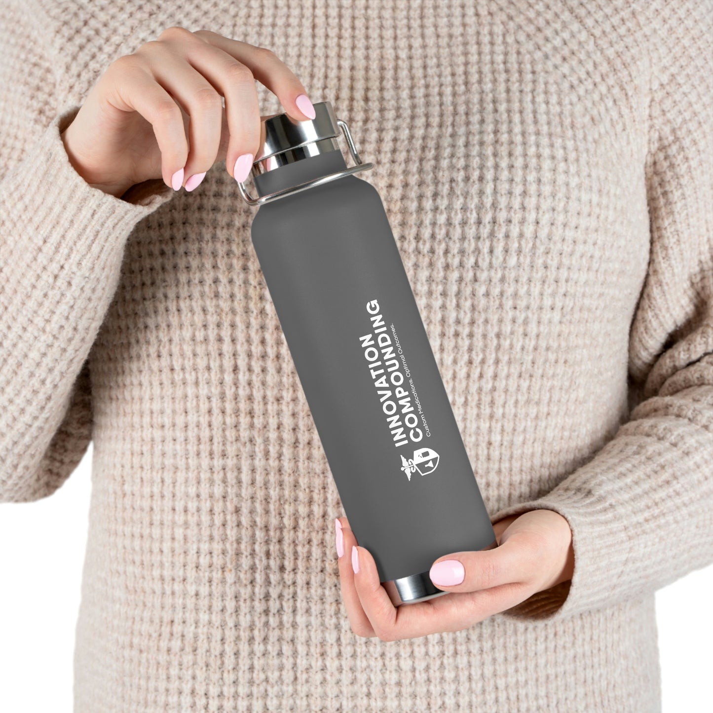 Copper Vacuum Insulated Bottle, 22oz - Innovation Compounding